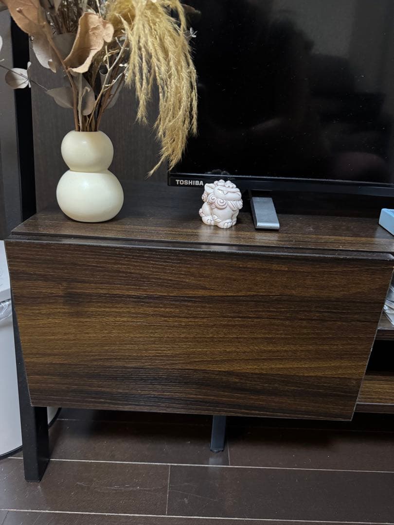 【たけのこ】木製テレビボード オープンシェルフ付き