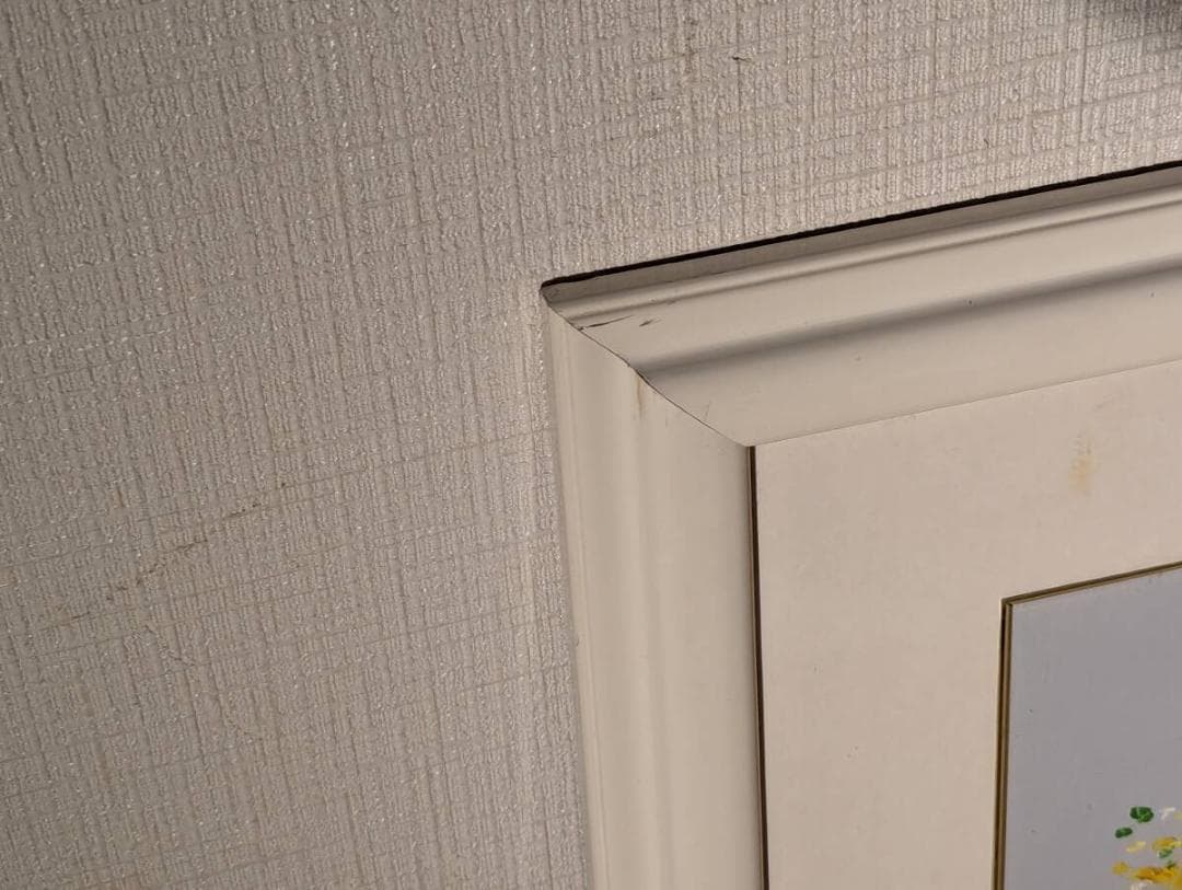 【真作】絵画　作者不詳　油彩　花　バスケットに咲く黄色い花の温もり　U12