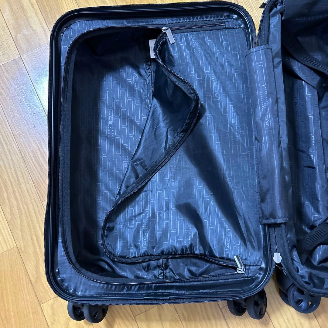 ACE グレー ストライプキャリーケース