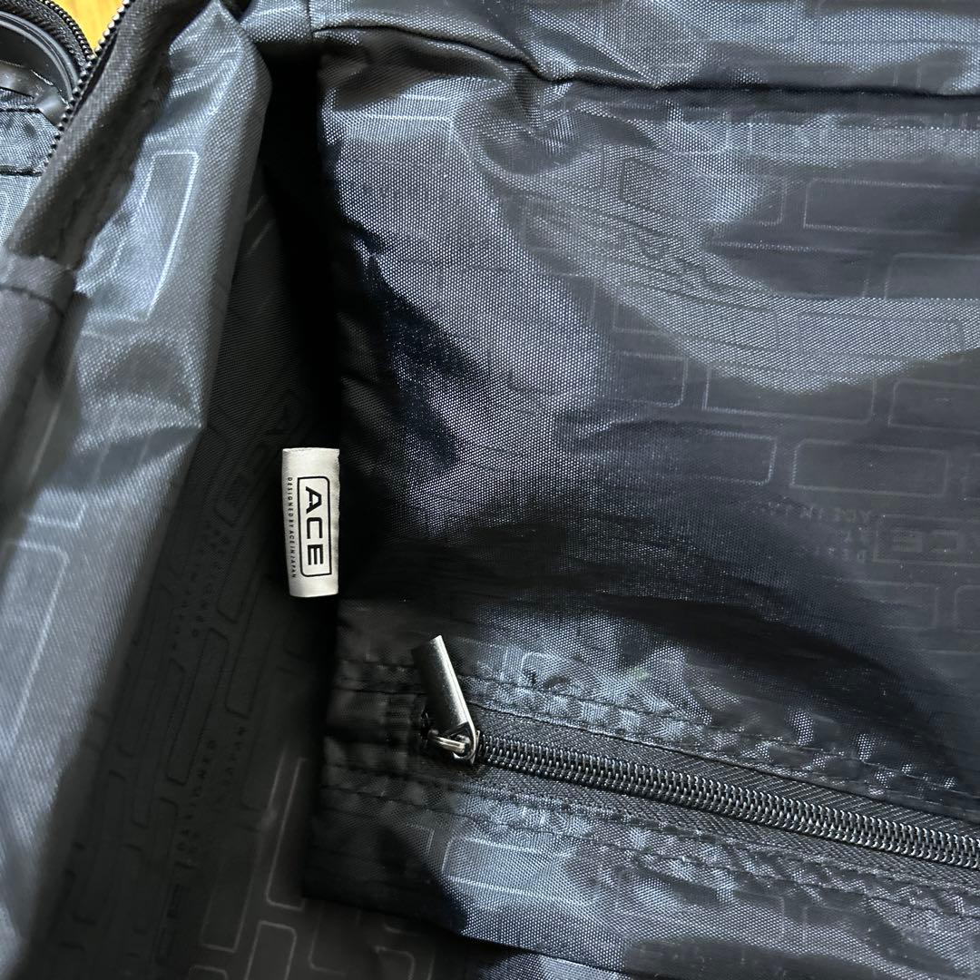 ACE グレー ストライプキャリーケース