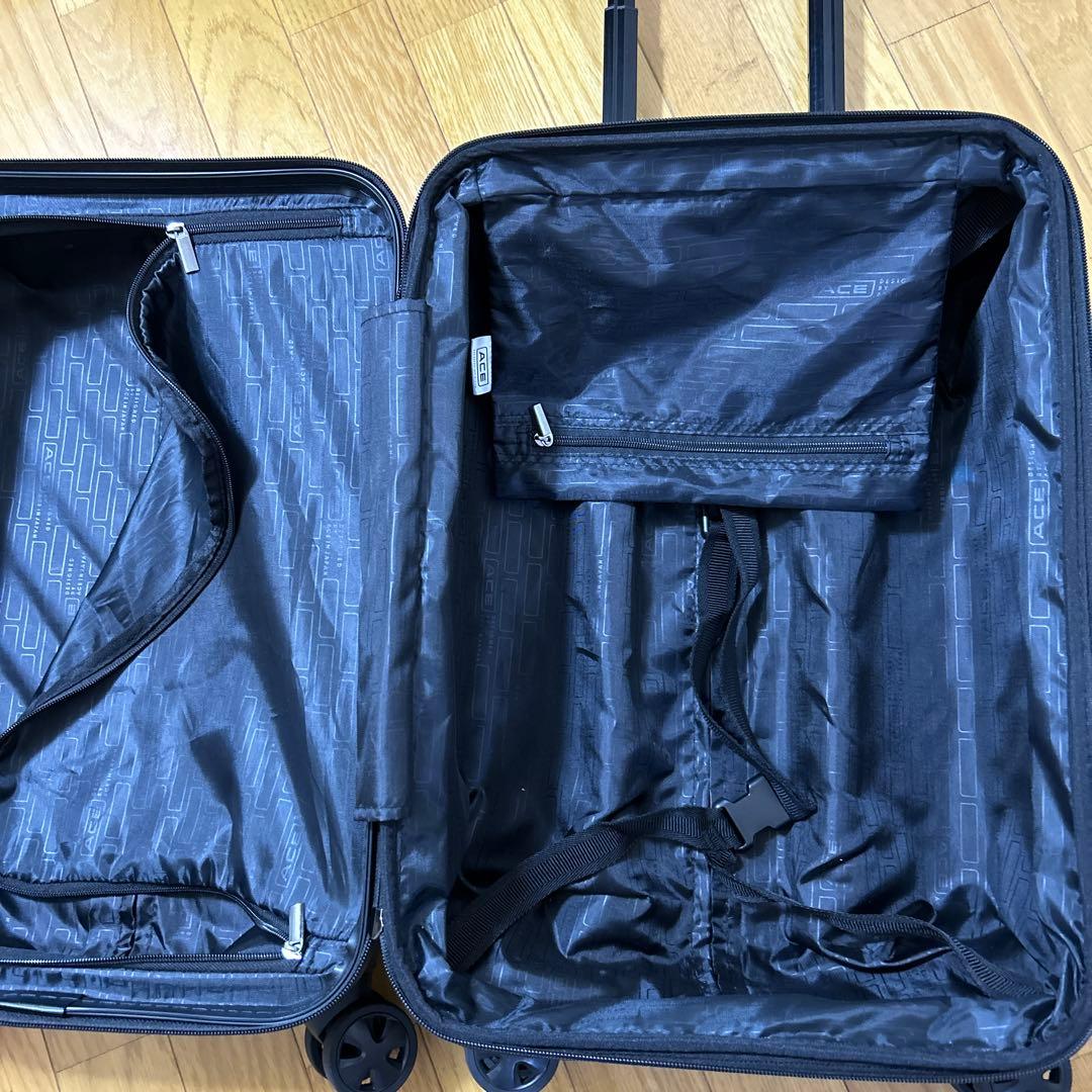 ACE グレー ストライプキャリーケース