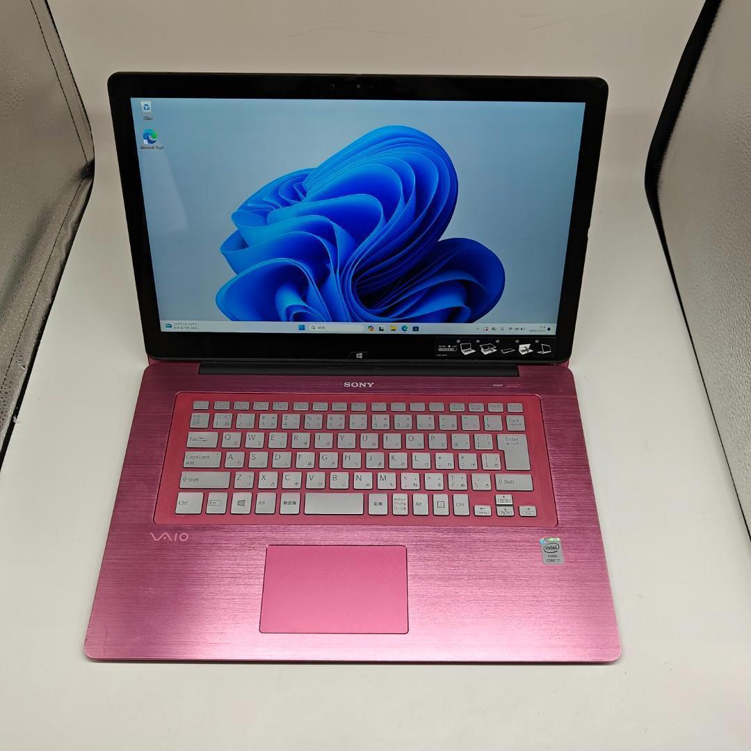 【VAIO】SVF 爆速i7 SSD512GB 16GB ピンク ノートPC
