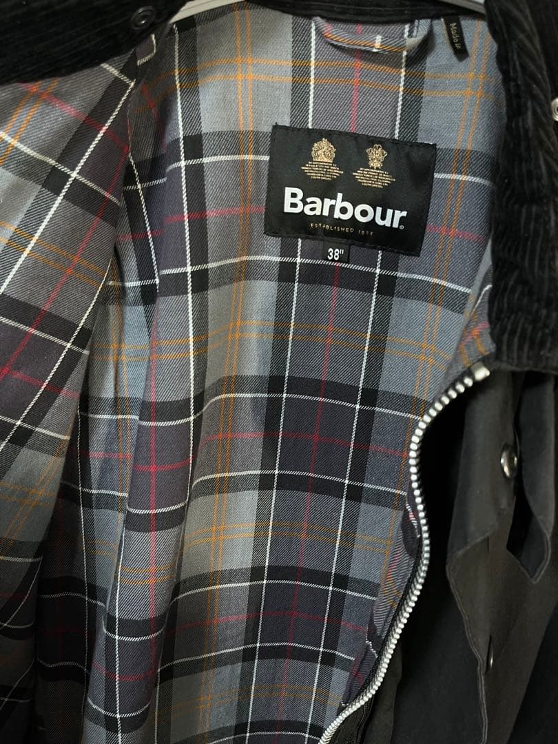 Barbour TRANSPORT WAX 黒 38 トランスポート