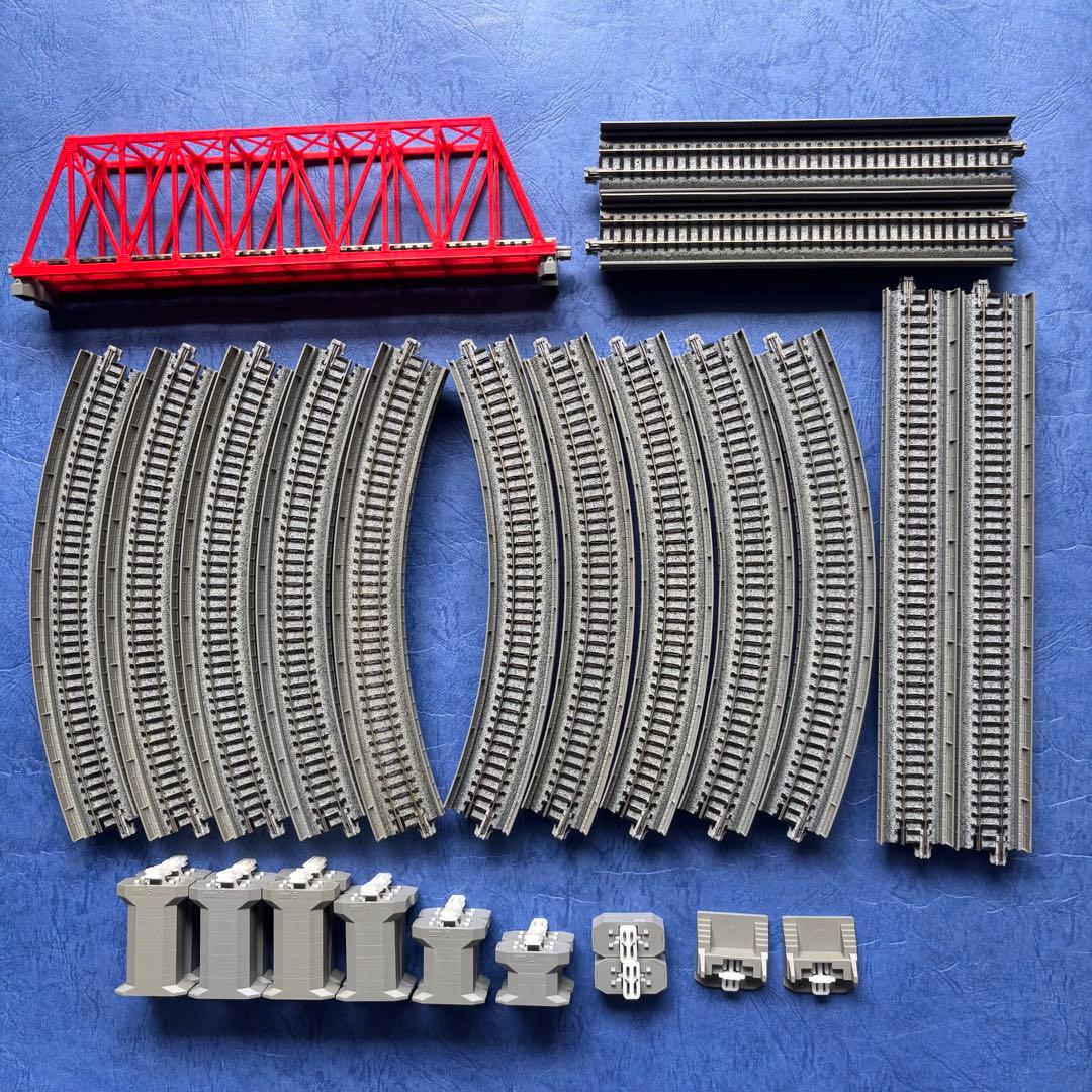 KATO ユニトラック 立体交差 エンドレスレールセット ポイント 鉄橋 線路