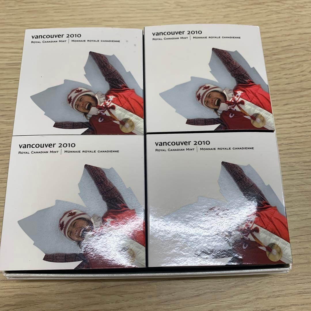 バンクーバー2010オリンピック 公式記念 25ドル ホログラム銀貨 4種