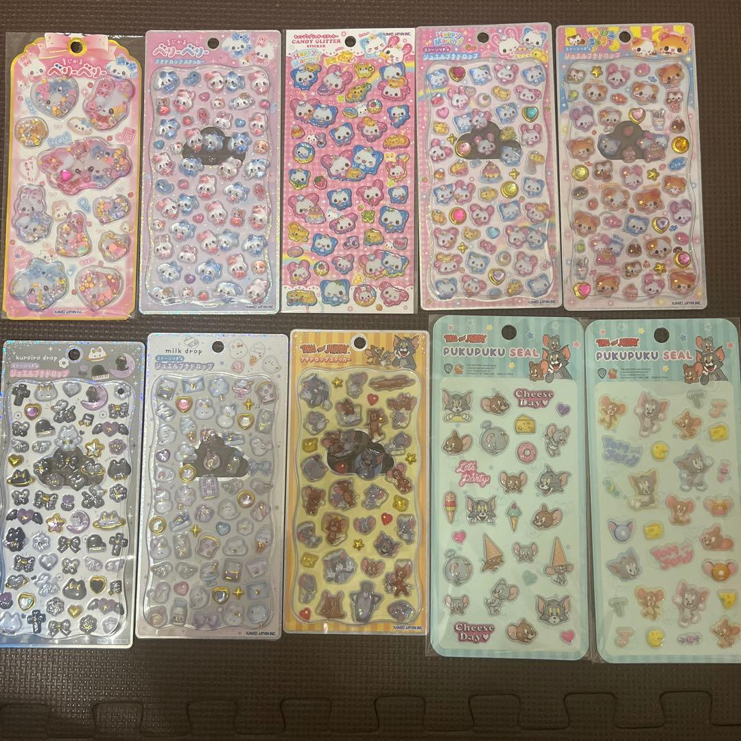 ジュエルプチドロップ　プチドロップステッカー　ぷくぷくシール　ウォーターシール