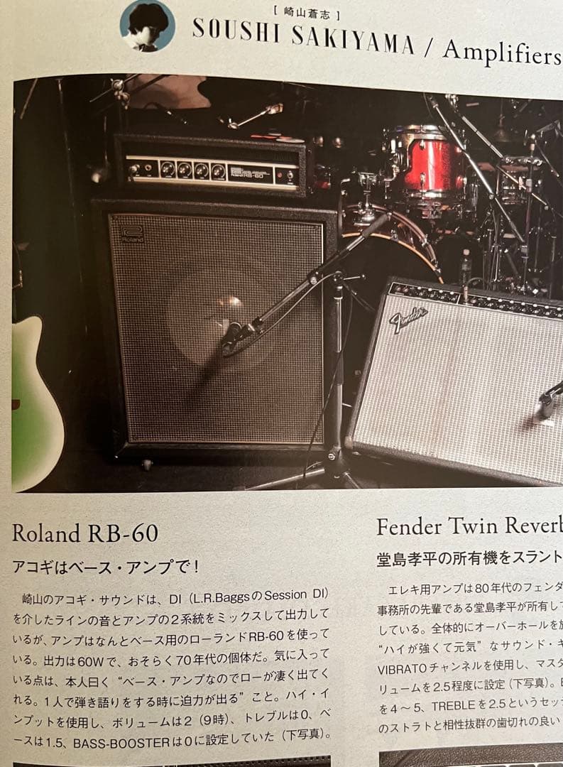 Roland RB-60S ベースアンプ　アコギアンプ　キャビネット　ビンテージ