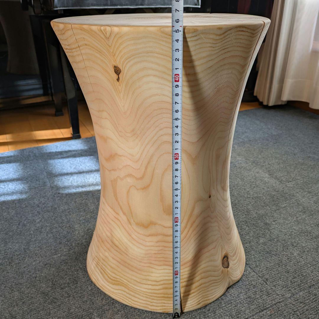 ppp　檜　丸太　椅子　スツール　高さ約45.5㎝