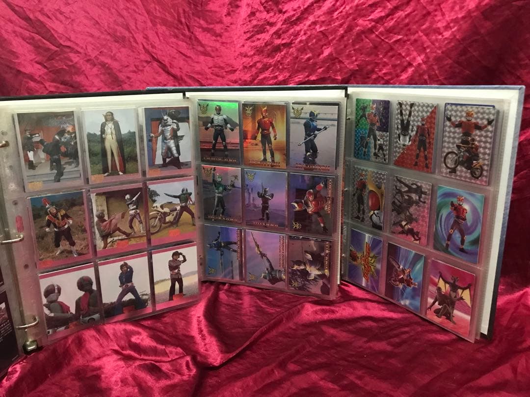 希少　仮面ライダカード&専用アルバム大量まとめ売りレアカードありレトロ