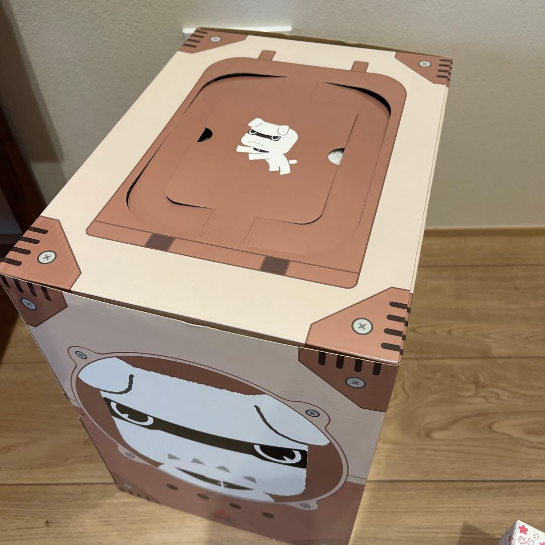 【新品・美品】三菱 デリ丸。オリジナルぬいぐるみ　白　ビックサイズ