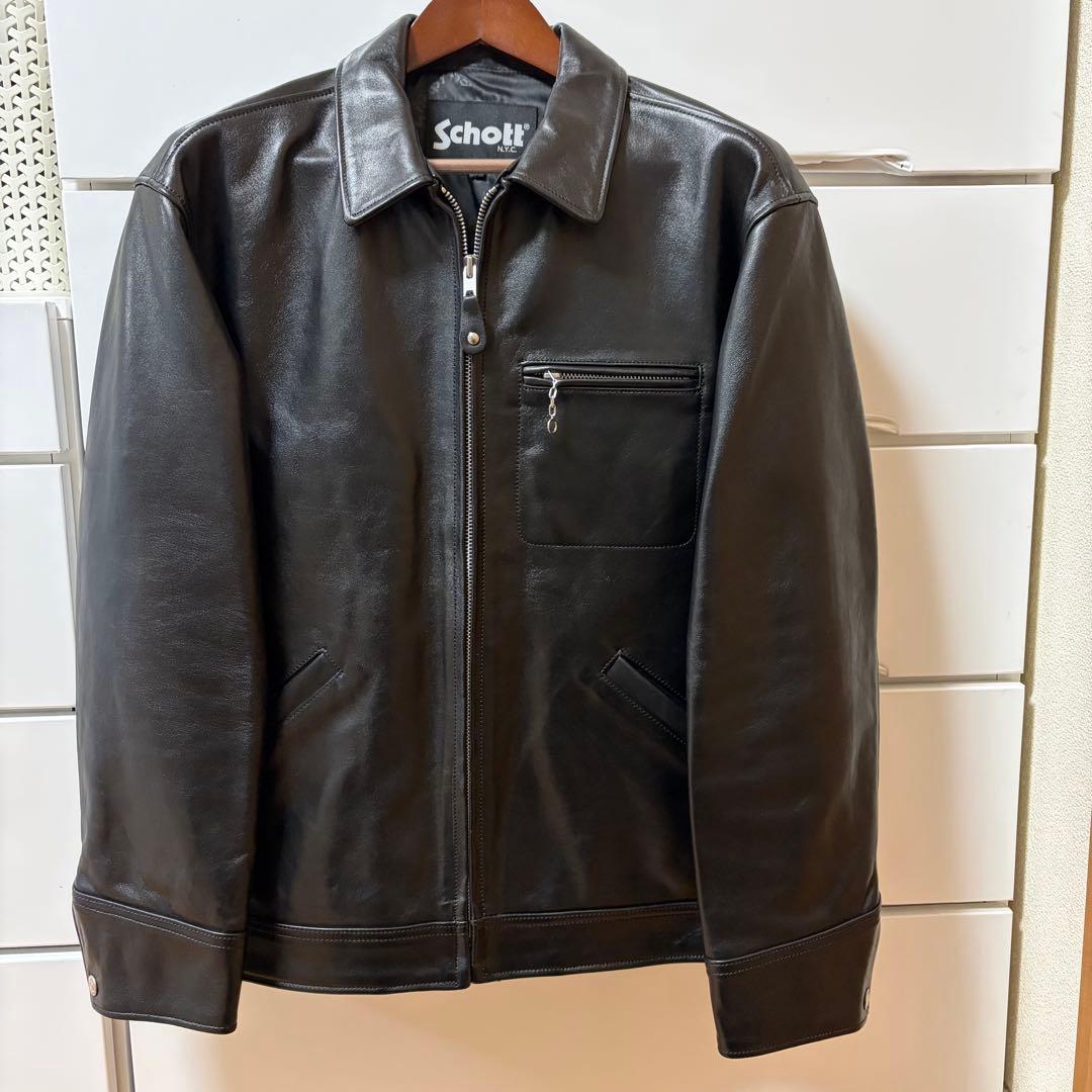 LEATHER TRACKER JACKET レザートラッカージャケット