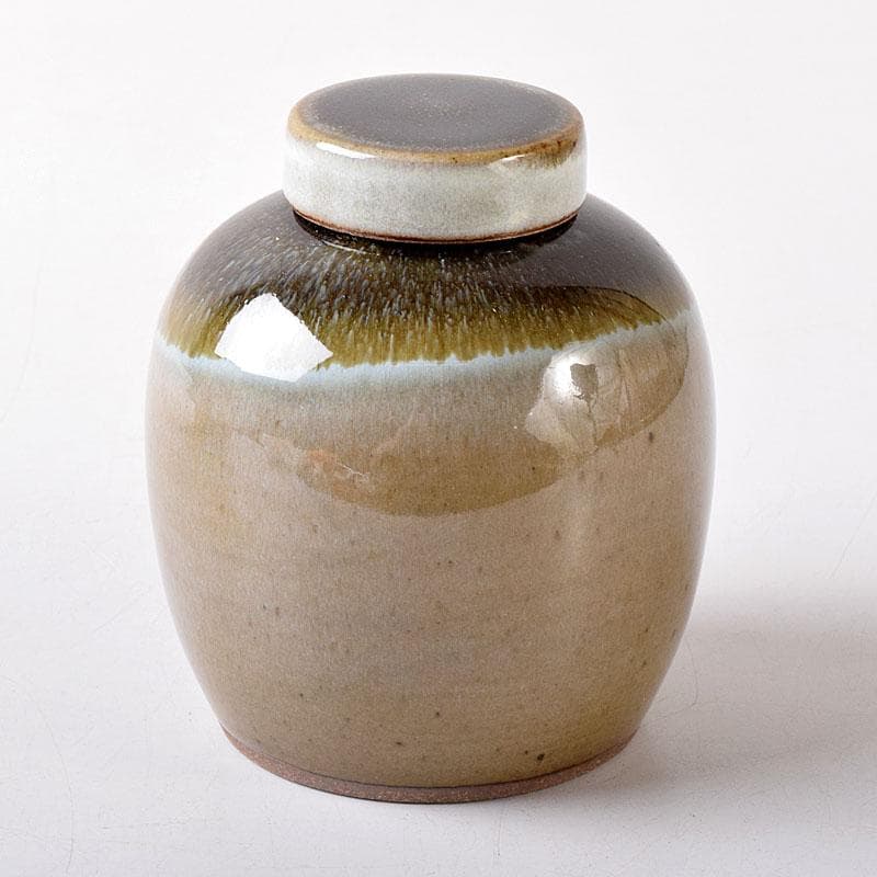 Lily　茶道具　丹山窯　小峠葛芳作　灰釉　振出　共布　共箱　V　7713