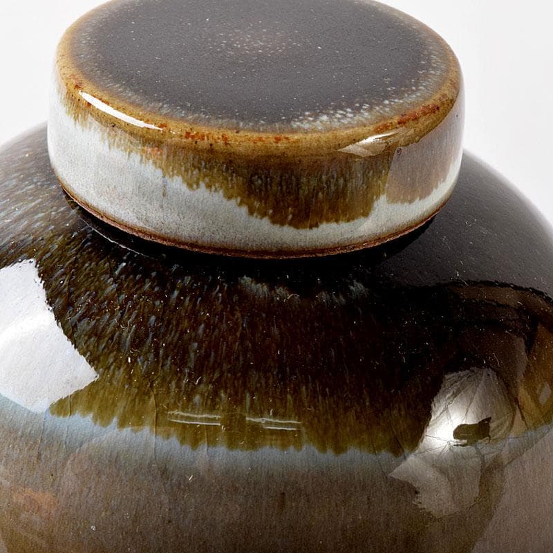 Lily　茶道具　丹山窯　小峠葛芳作　灰釉　振出　共布　共箱　V　7713