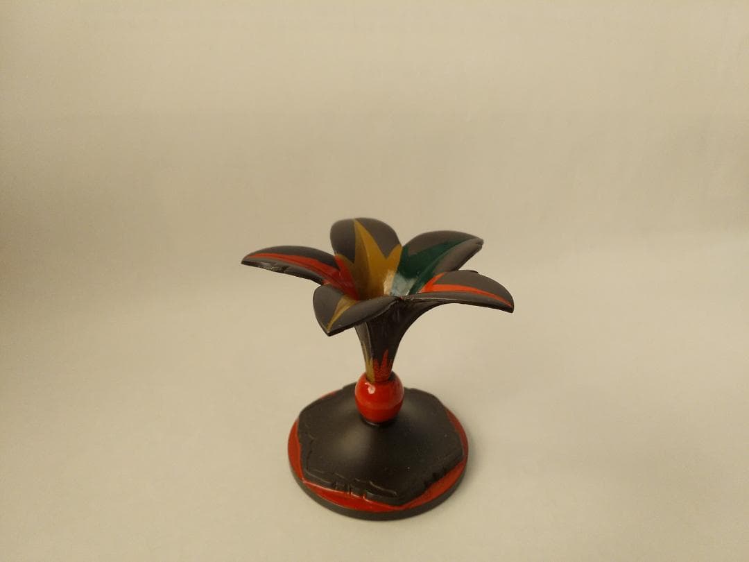 色繪 突羽根蓋置 高岡銅器 金森彦兵衛 作 蓋置 茶道具 逸品 共箱 栞 新品