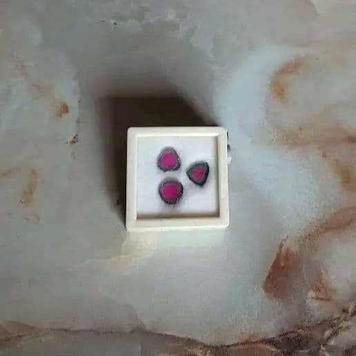 ウォーターメロントルマリン・ルース・3ピース