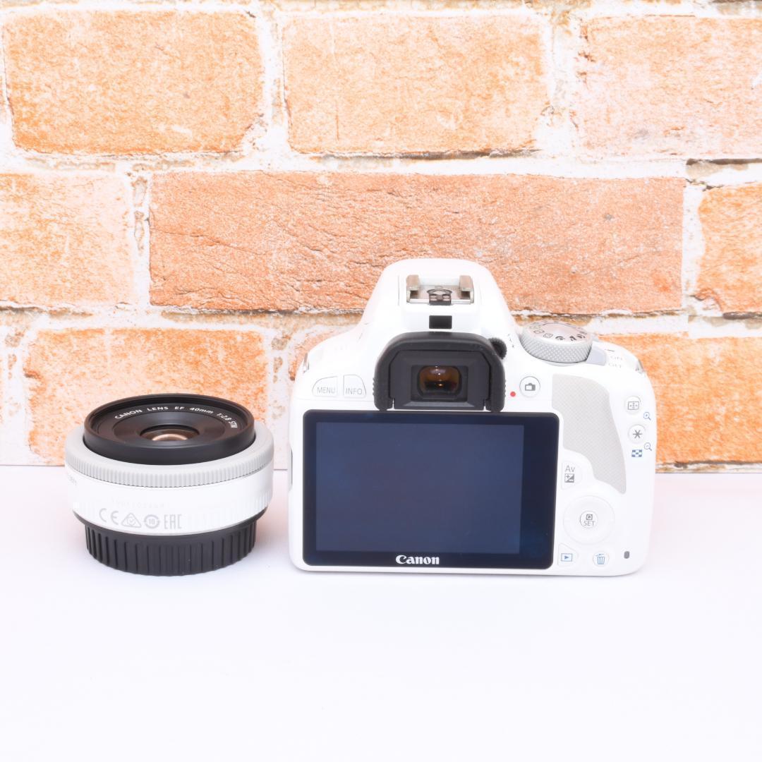 女性人気✨キャノン Canon Kiss X7✨ホワイト✨パンケーキレンズ