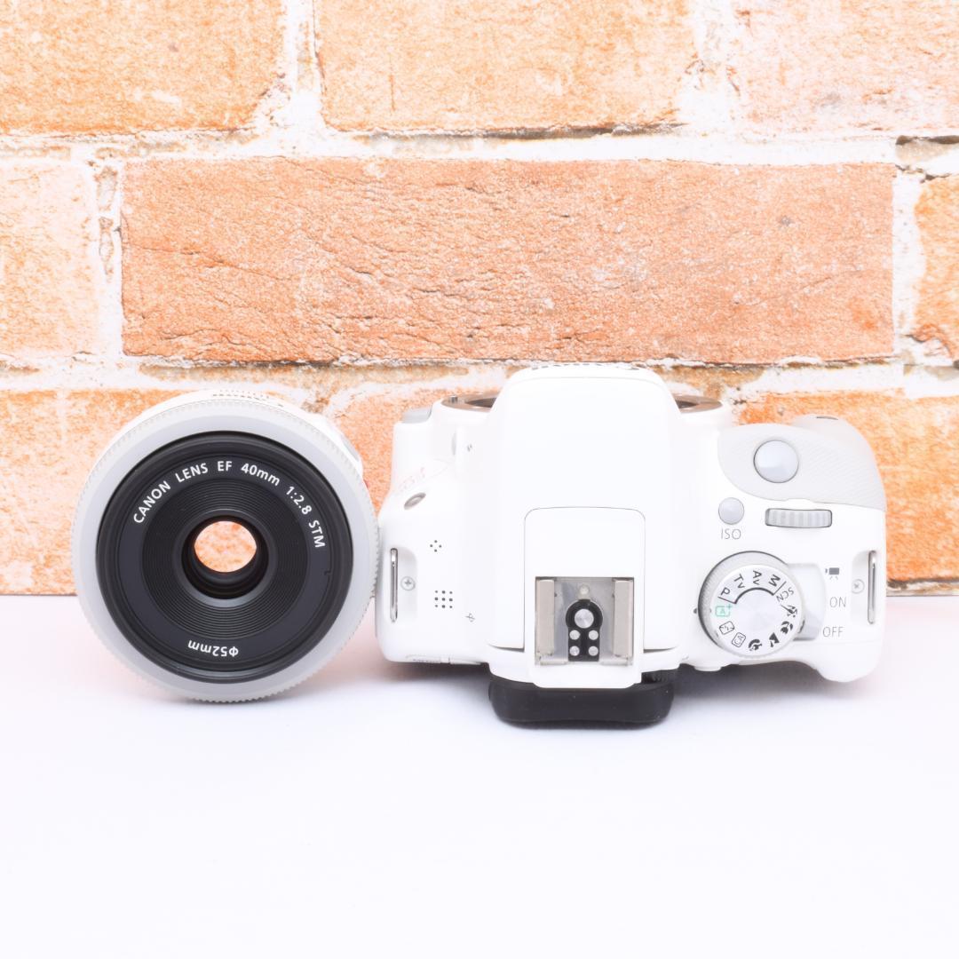 女性人気✨キャノン Canon Kiss X7✨ホワイト✨パンケーキレンズ