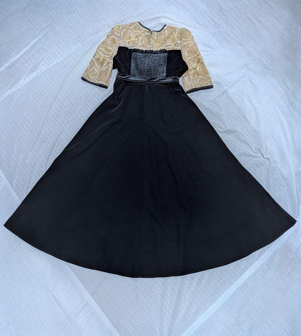 Leja ビスチェ風 レース花柄 ウエストベルト付 M