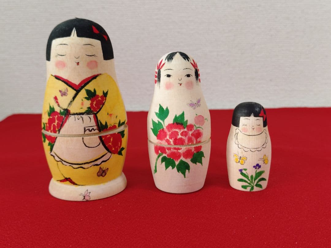 伝統こけし　本間直子工人　マトリョーシカこけし