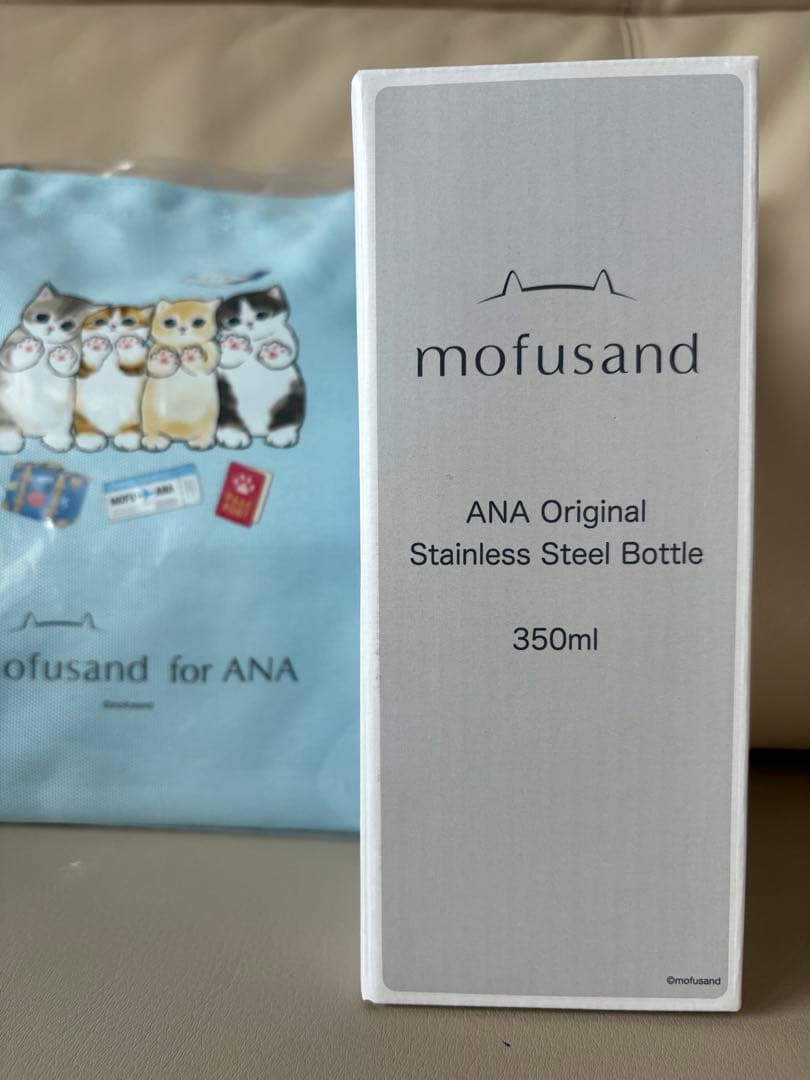 『mofusand × ANA』モフサンド ステンレスボトルとトートバッグセット