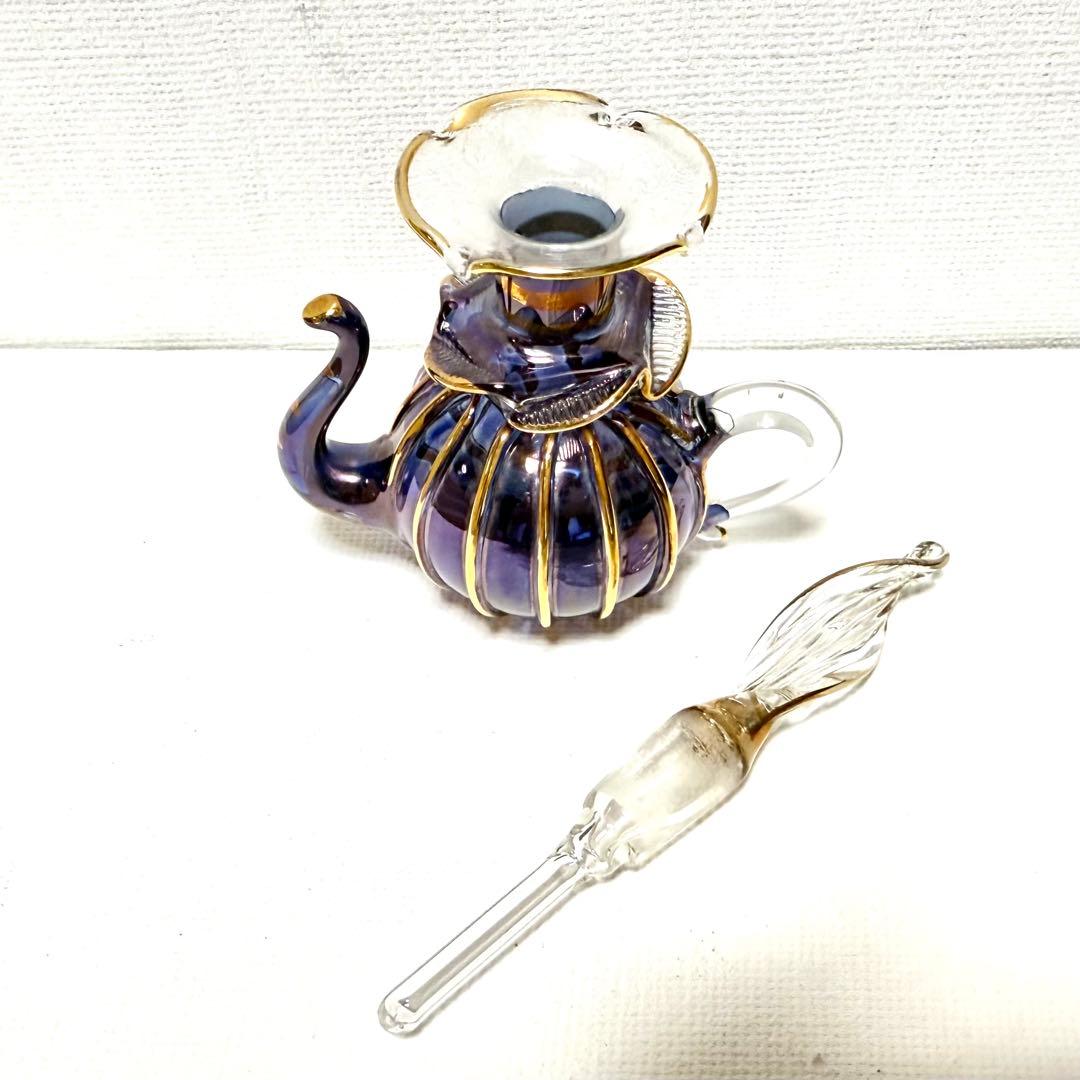 エジプト　香水瓶　アートガラス　アトマイザー　9個セット