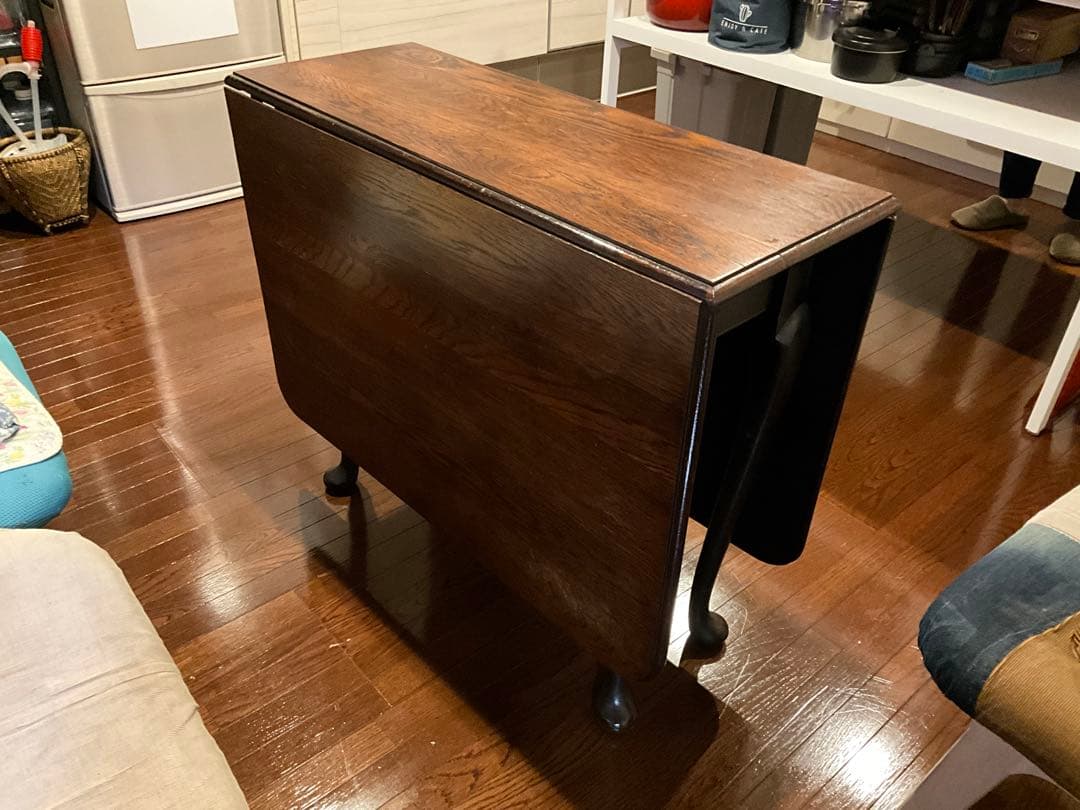 アンティーク山本商店レストア　英国　アンティーク　バタフライテーブル　2〜6人用