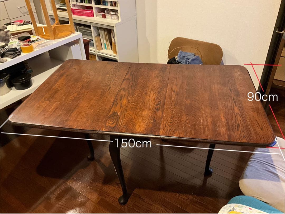 アンティーク山本商店レストア　英国　アンティーク　バタフライテーブル　2〜6人用