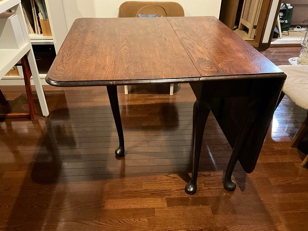 アンティーク山本商店レストア　英国　アンティーク　バタフライテーブル　2〜6人用