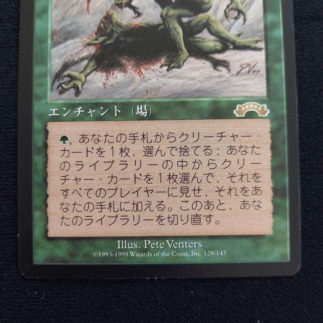 MTG 適者生存　エクソダス　日本語版　緑属性　エンチャント