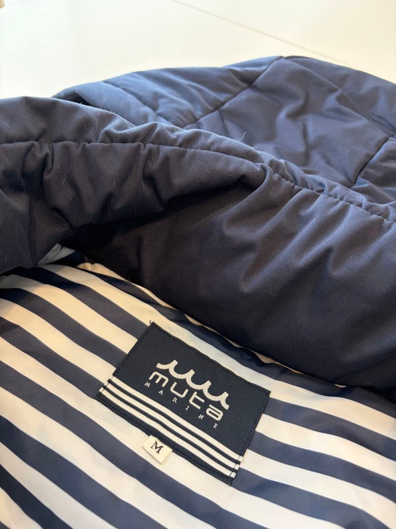 ☆MRK☆ ムータマリン 2way レディースダウンベスト ネイビー M