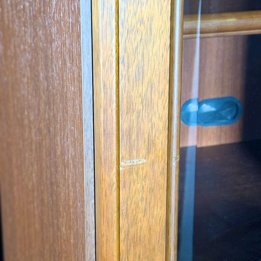 HR841 マルニ木工　地中海シリーズ　ミドルボード60 ガラスキャビネット