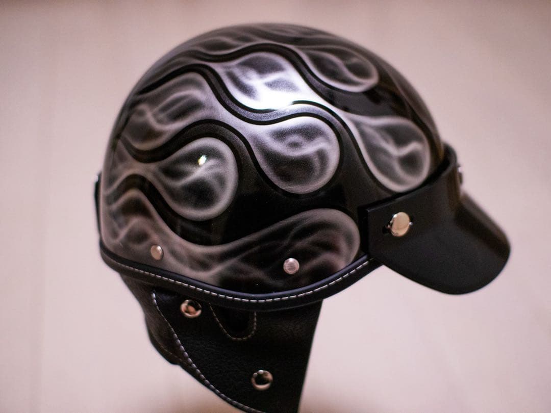 XL 新品未使用　ポリヘル　ポリス　ヘルメット バイク　黒シルバーフレア