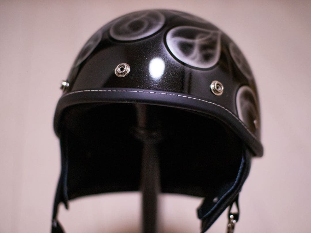 XL 新品未使用　ポリヘル　ポリス　ヘルメット バイク　黒シルバーフレア