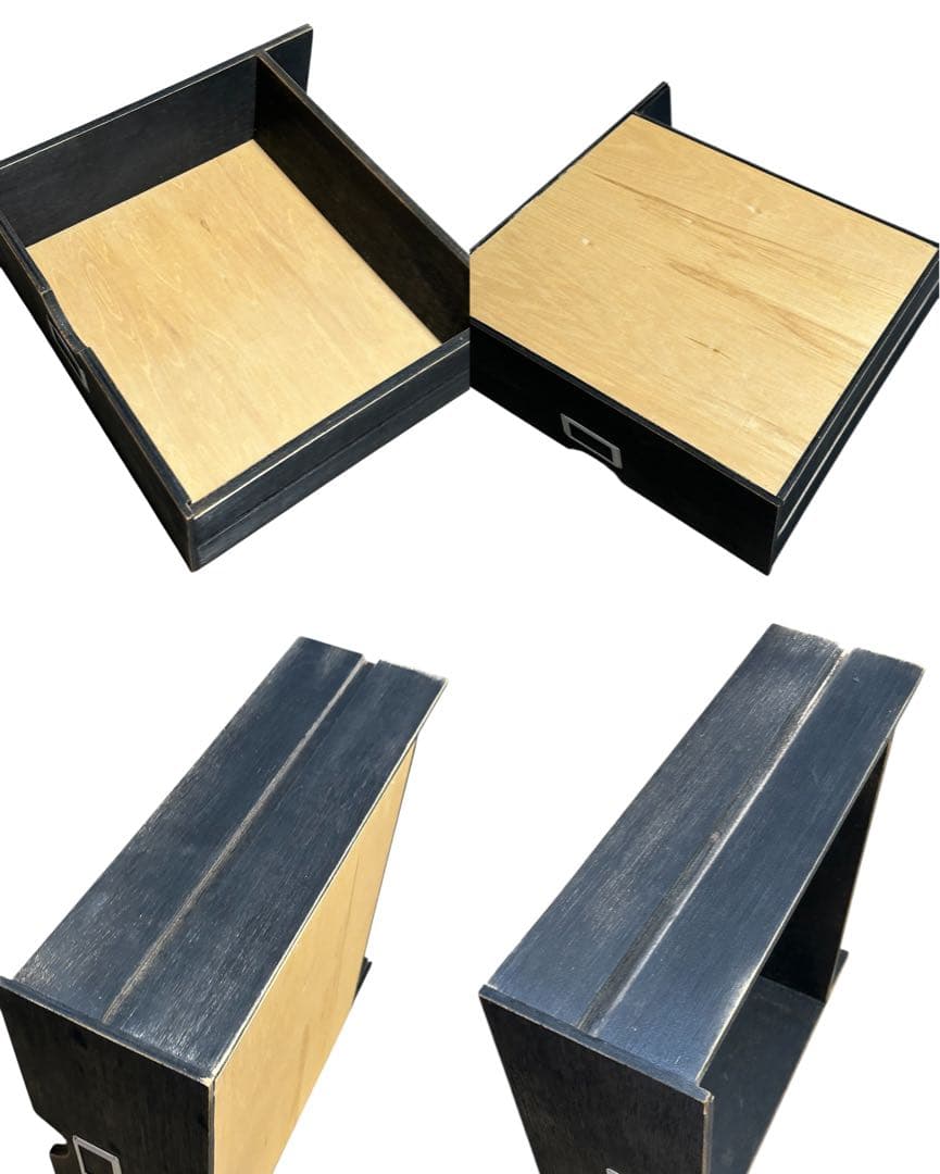 M&M カスタムパフォーマンス　木製5段収納ラック キャスター付き