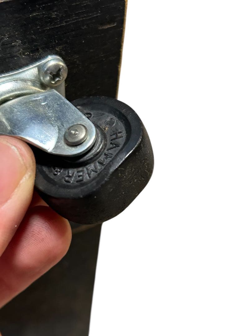 M&M カスタムパフォーマンス　木製5段収納ラック キャスター付き