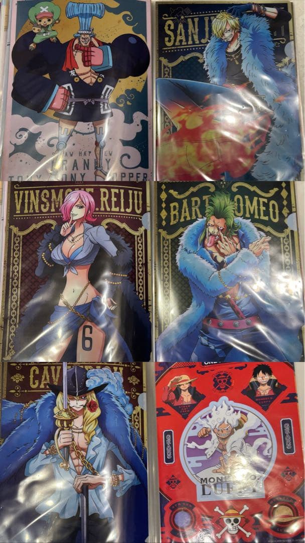 ワンピースA4クリアファイル　ONE PIECEコミックカバー　投票　一番くじ