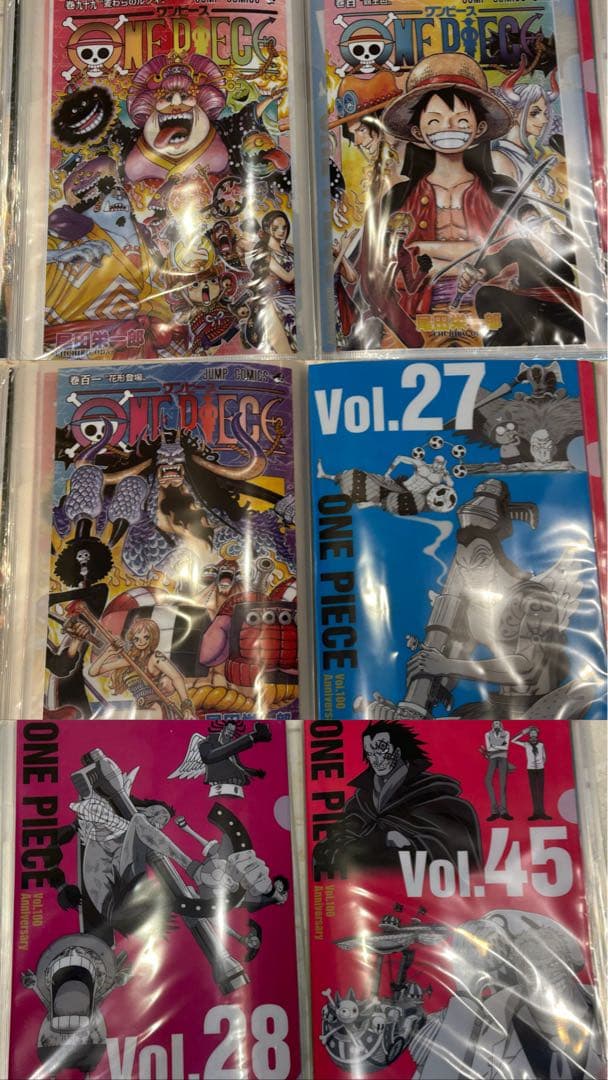 ワンピースA4クリアファイル　ONE PIECEコミックカバー　投票　一番くじ