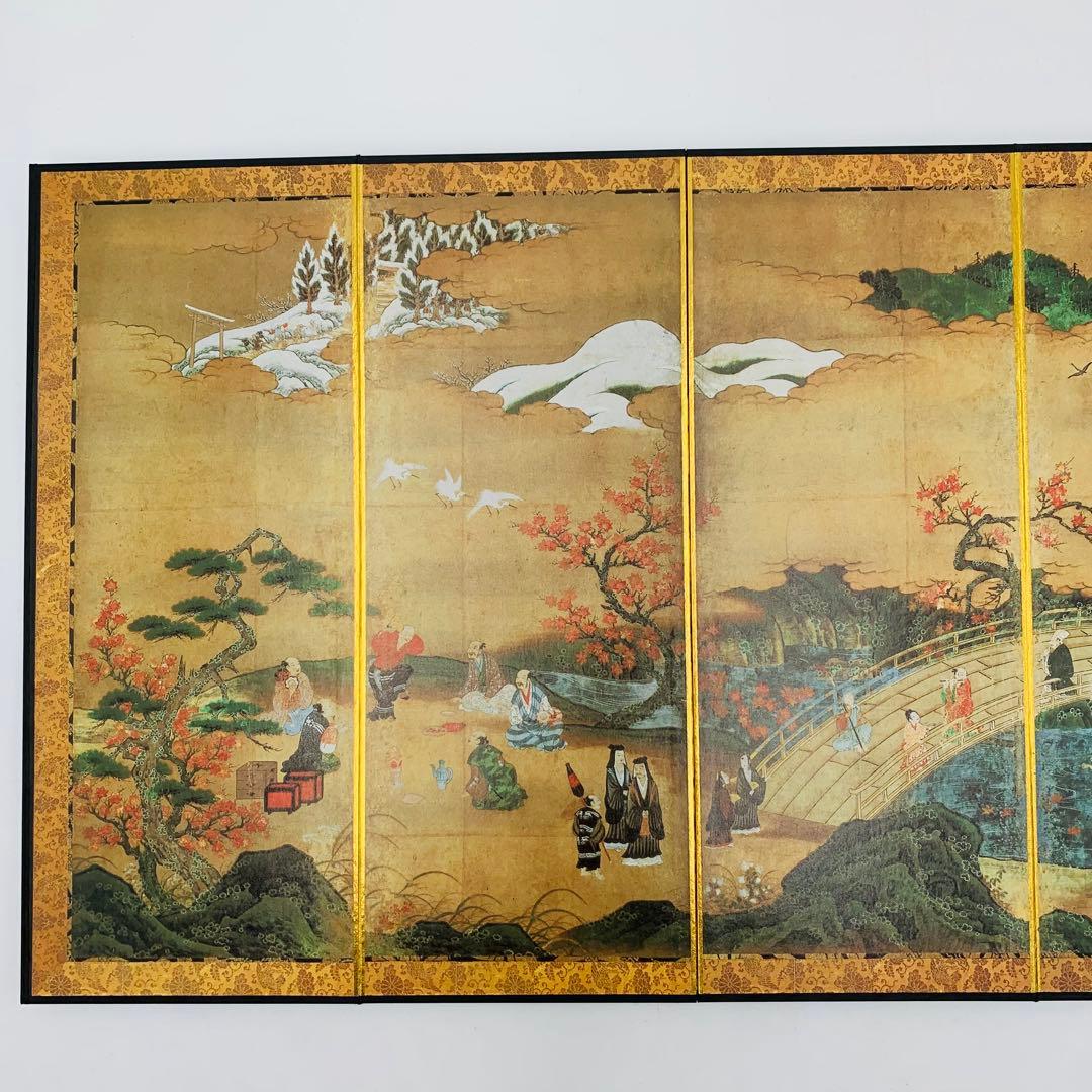 国宝 高雄観楓図屏風 狩野秀頼筆 東京国立博物館蔵 便利堂