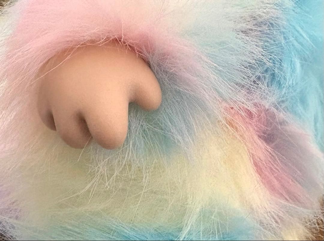 ZIMOMO ジモモ　38CM ぬいぐるみ ♡LABUBU レインボー