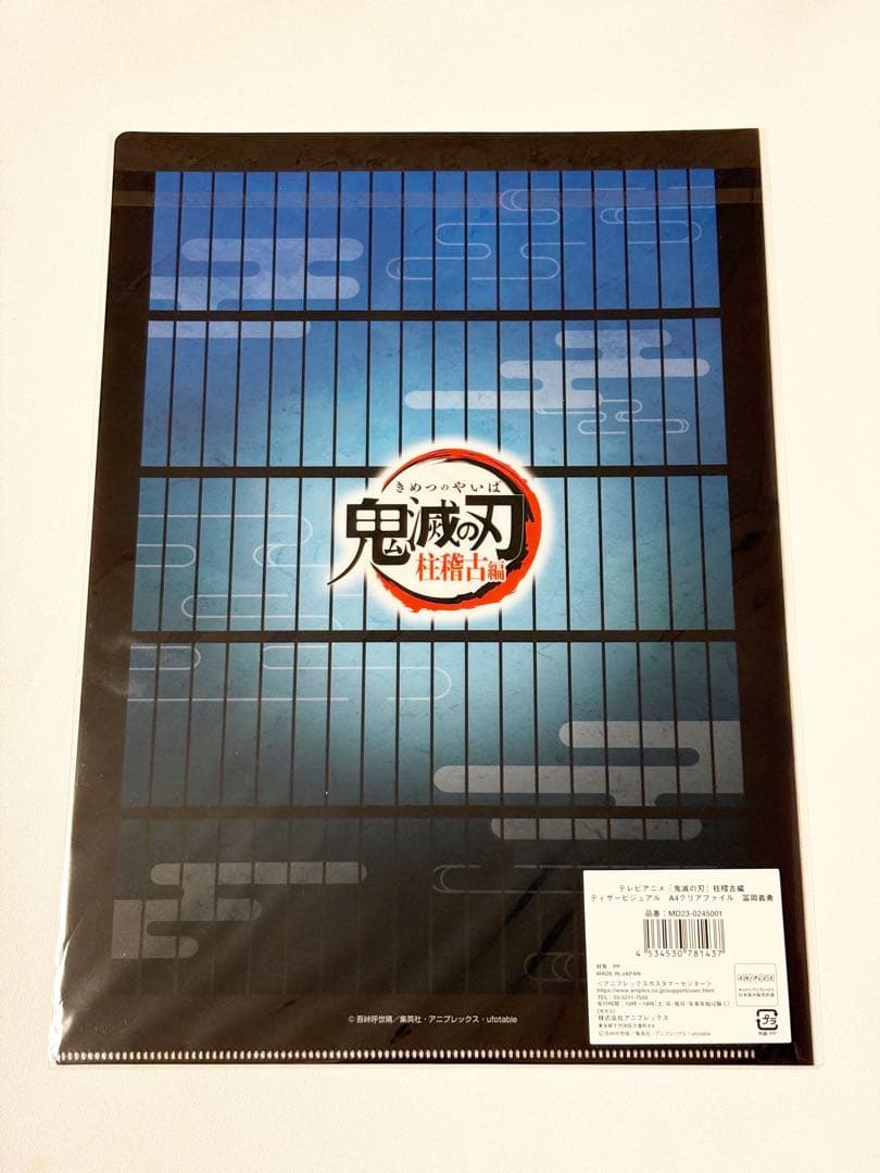 【鬼滅の刃】柱稽古編 ティザービジュアル クリアファイル 義勇 実弥