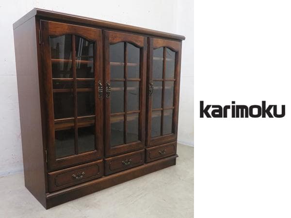 美品■カリモク■サイドボード■コロニアル■オーク/ナラ材■高級■ヴィンテージ■