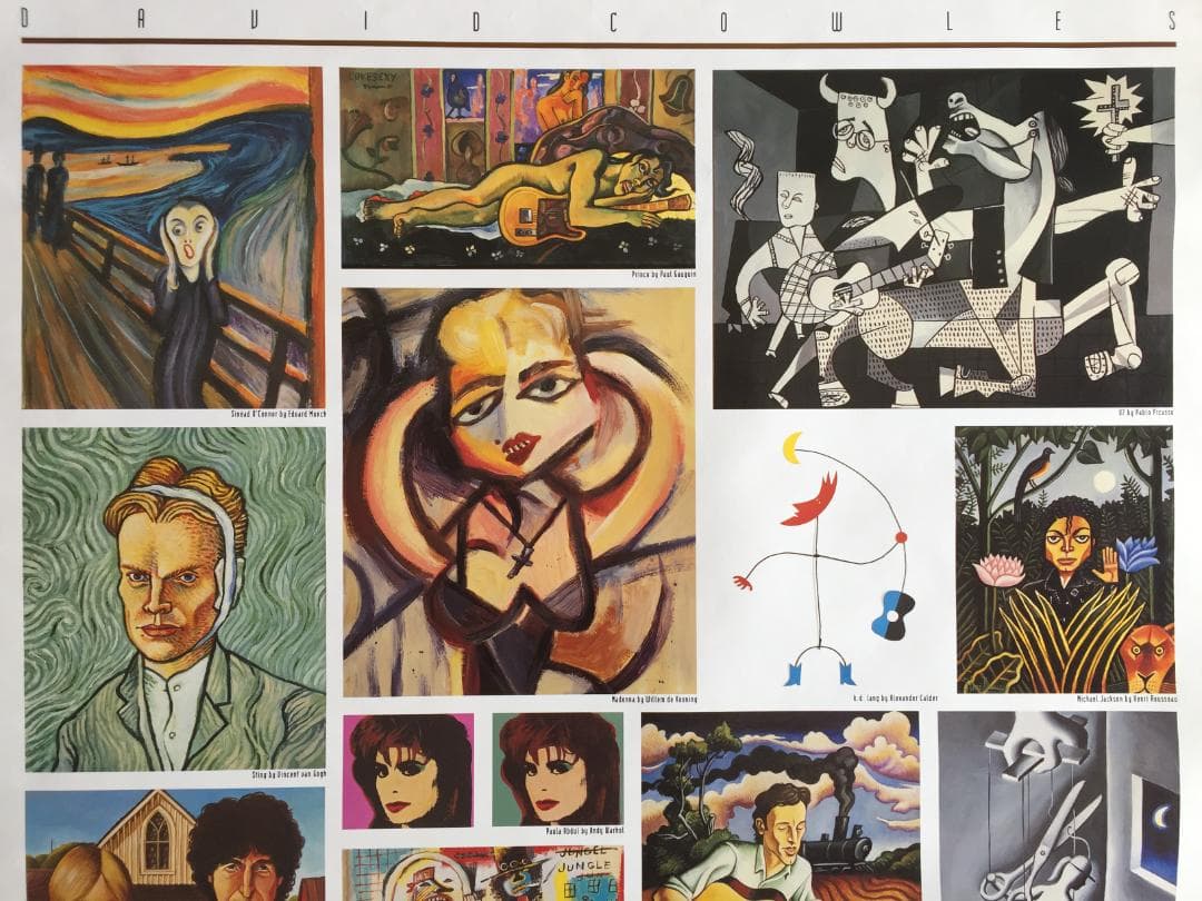 ポスター カレンダー MUSICIAN 1993~1995年頃 珍品