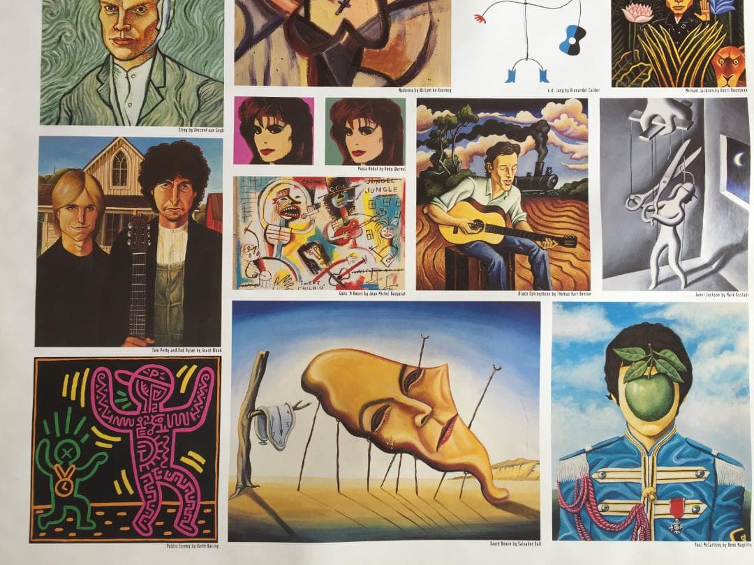 ポスター カレンダー MUSICIAN 1993~1995年頃 珍品