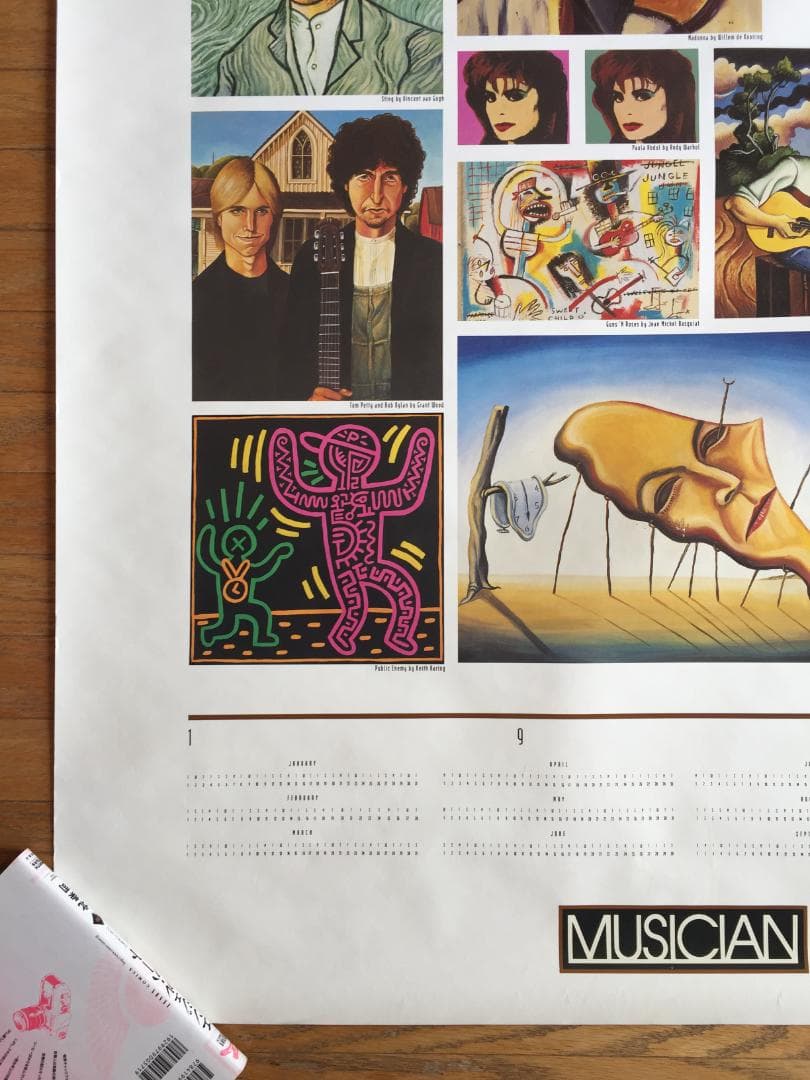 ポスター カレンダー MUSICIAN 1993~1995年頃 珍品
