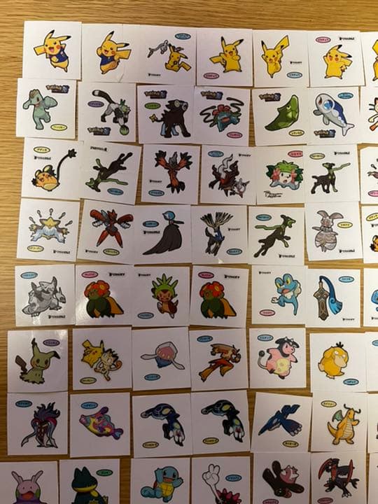 １０８枚バラ売り要相談　シール付　ホルダーXY ポケモンパン　ポケモンシール