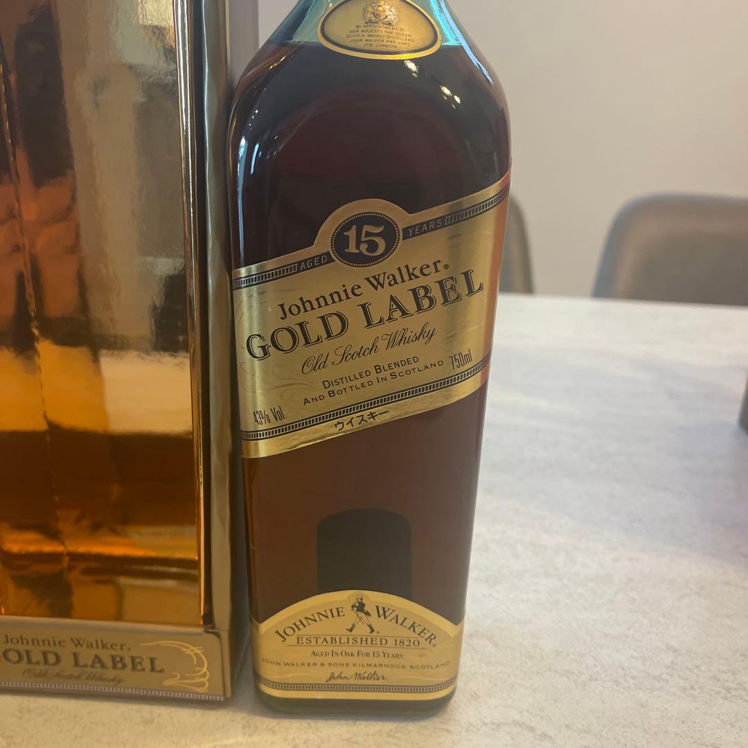 ジョニーウォーカー　Gold Label 15年 ギフトボックス入り