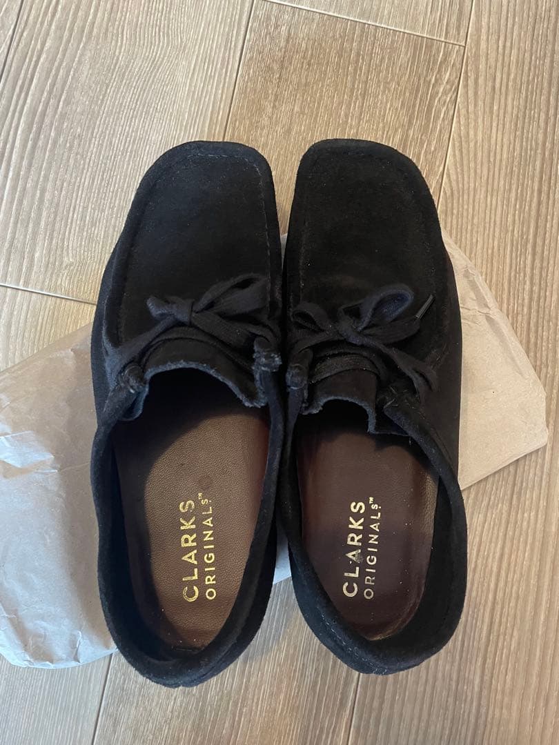 クラークス ワラビー ブラック スエード　43