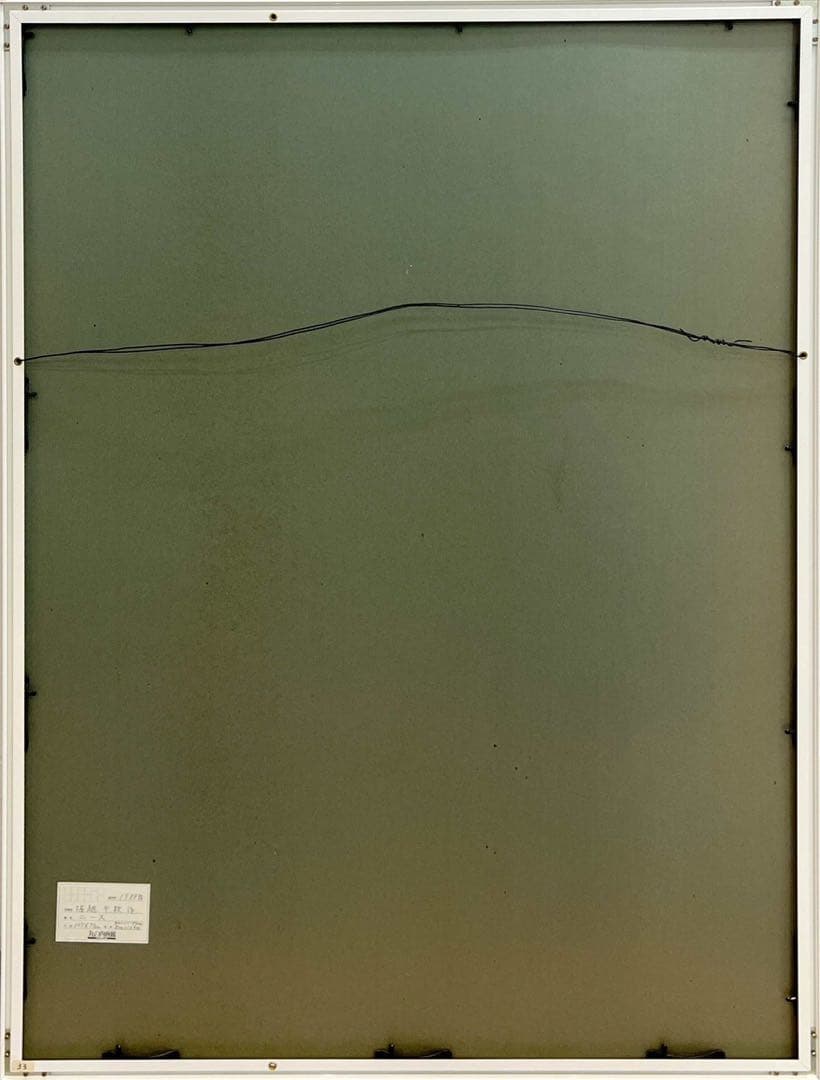 堀越千秋「ニース」1988年 カルトレにアクリル・オイルパステル 額装済