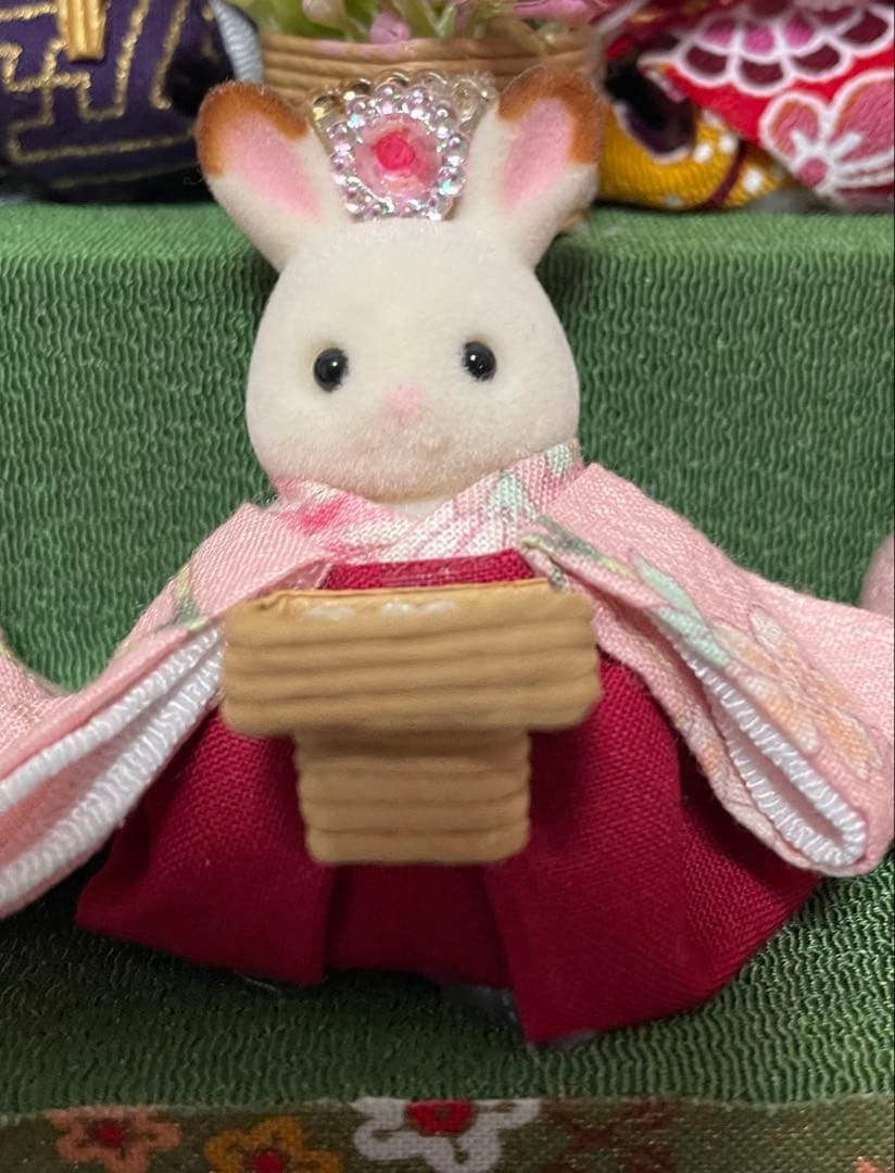 雛人形 二段飾り シルバニア赤ちゃん ケース入り