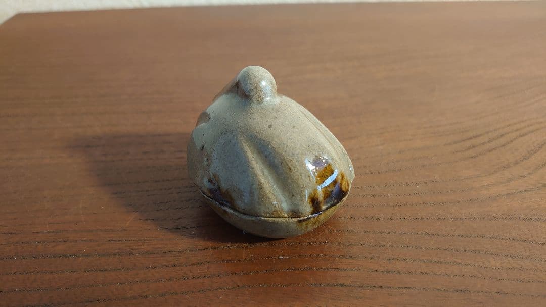 京焼　白磁　香合　鶴香合　茶道具　アンティーク香合　江戸期　古美術 　１客